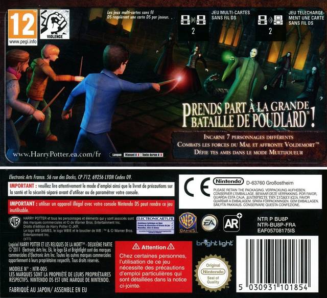 Harry Potter and the Deathly Hallows: Part 2 - Nintendo DS spill - Retrospillkongen