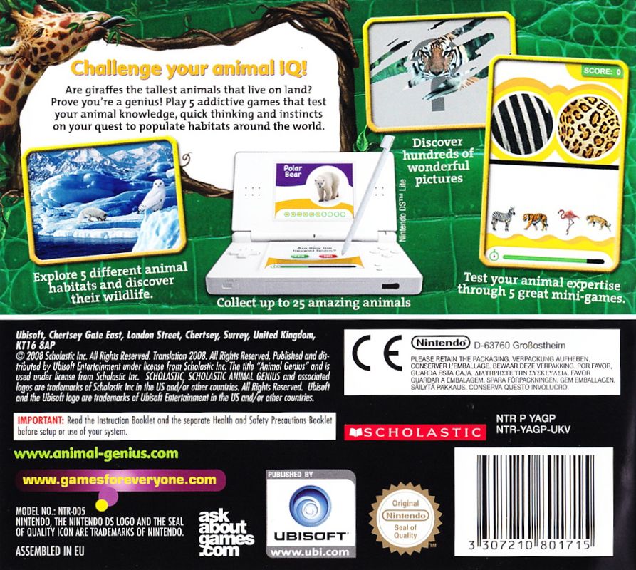 Animal Genius - Nintendo DS spill - Retrospillkongen