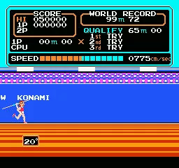 Track & Field In Barcelona - NES spill - Retrospillkongen