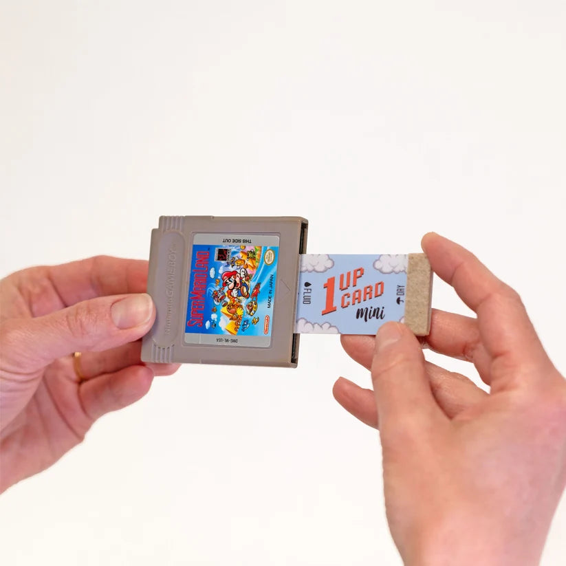 1UPcard Mini Rensekort til Spillkassetter - Retrospillkongen