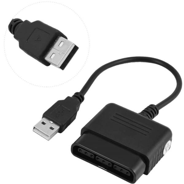PS1/PS2 kontroller til USB adapter for PS3 og PC - Retrospillkongen
