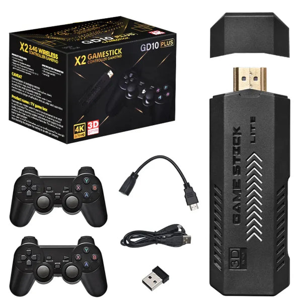 X2 Game Stick 4K Retro Spillkonsoll - 30,000+ Spill Inkludert