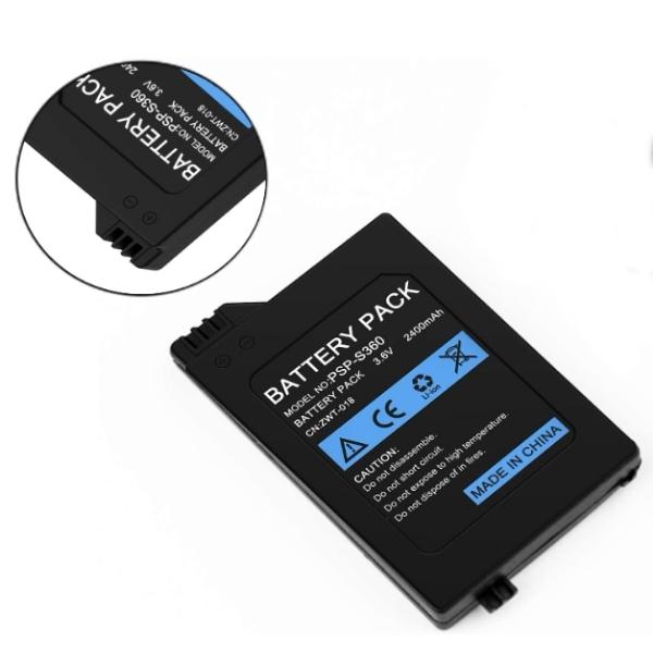 3.6V, 2400mAh Li-ion Batteri for PSP-2000/3000 SLIM - Retrospillkongen