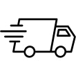 illustrasjon av en lastebil som kjører fort