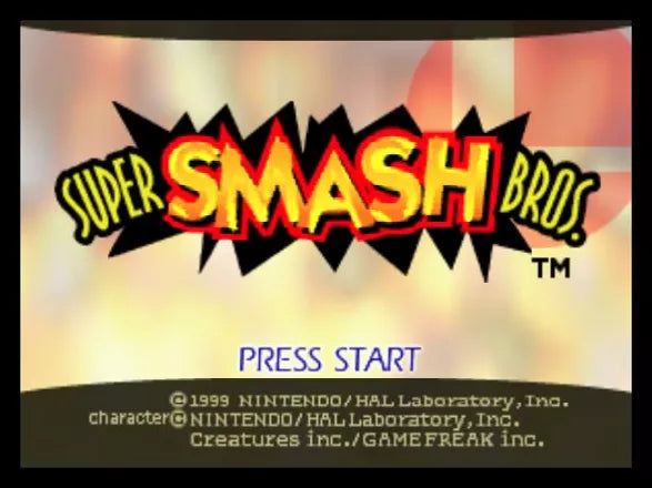 Renovert Super Smash Bros. - N64 spill - Retrospillkongen