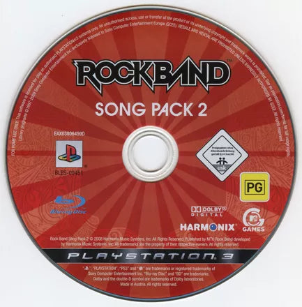 Rock Band: Song Pack 2 - PS3 spill