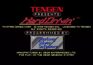 Hard Drivin' - SEGA Mega Drive spill - Retrospillkongen