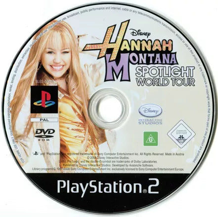 Hannah Montana: Spotlight World Tour - PS2 spill