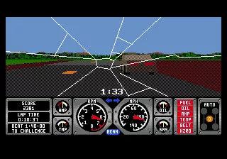 Hard Drivin' - SEGA Mega Drive spill - Retrospillkongen