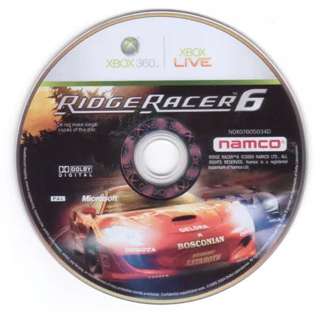 Ridge Racer 6 - Xbox 360 spill - Retrospillkongen