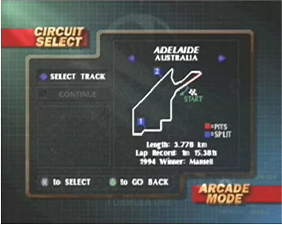 Formula 1 - PS1 spill