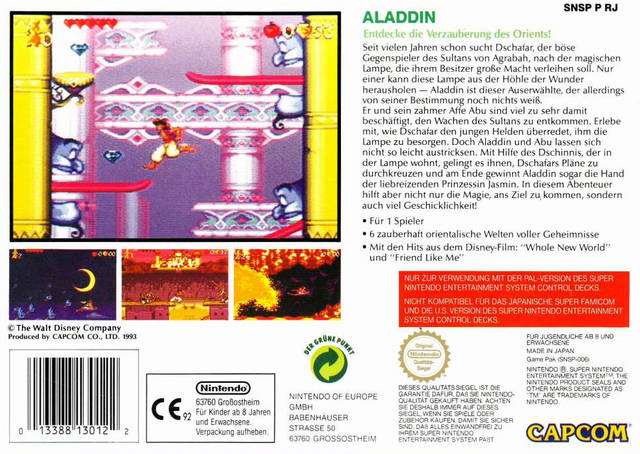 Disney's Aladdin - SNES spill - Retrospillkongen
