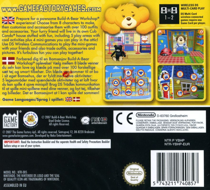 Build-A-Bear Workshop - Nintendo DS spill - Retrospillkongen
