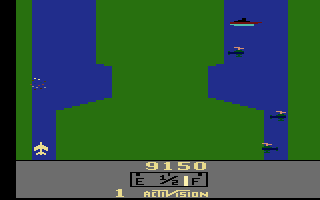 River Raid - Atari 2600 spill - Retrospillkongen