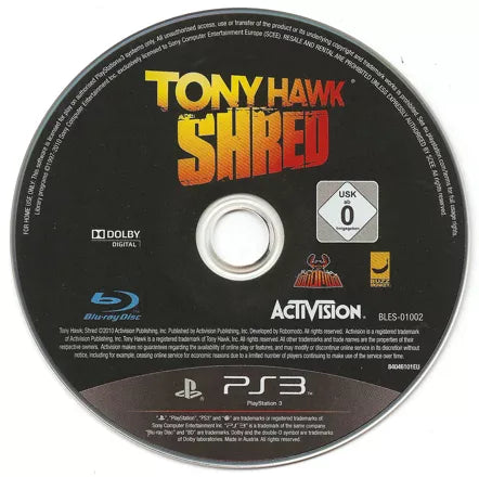 Tony Hawk: Shred - PS3 spill - Retrospillkongen