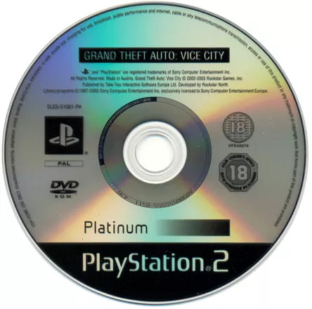 Grand Theft Auto: Vice City - PS2 spill