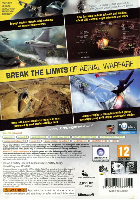 Tom Clancy's H.A.W.X 2 - Xbox 360 spill - Retrospillkongen