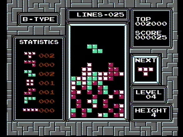 Tetris - NES spill - Retrospillkongen