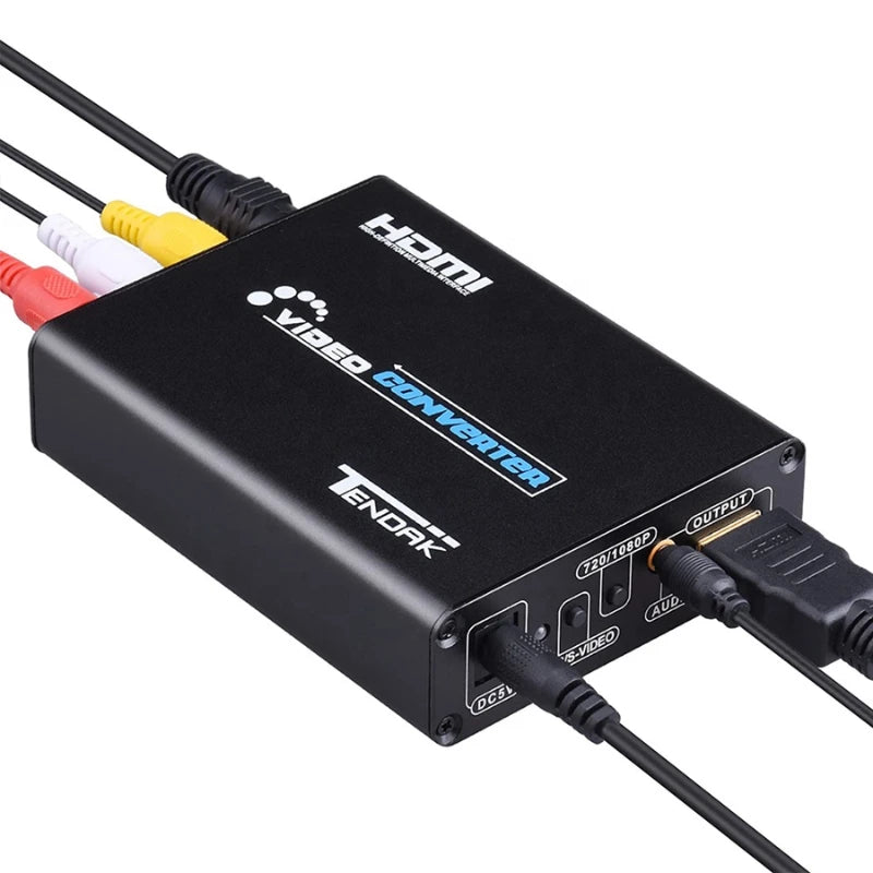 1080p AV og S-Video til HDMI Omformer Adapter - Retrospillkongen