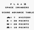 Space Invaders - GameBoy Spill