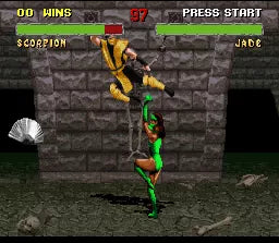 Mortal Kombat II - SNES spill - Retrospillkongen