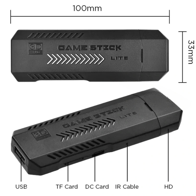 X2 Game Stick 4K Retro Spillkonsoll - 30,000+ Spill Inkludert