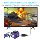 1080P HDMI Retro Spillkonsoll-Adapter Omformer Upscaler for NGC/N64/SNES/SFC - Retrospillkongen