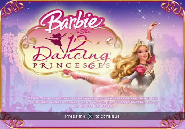Barbie in The 12 Dancing Princesses - PS2 spill - Retrospillkongen
