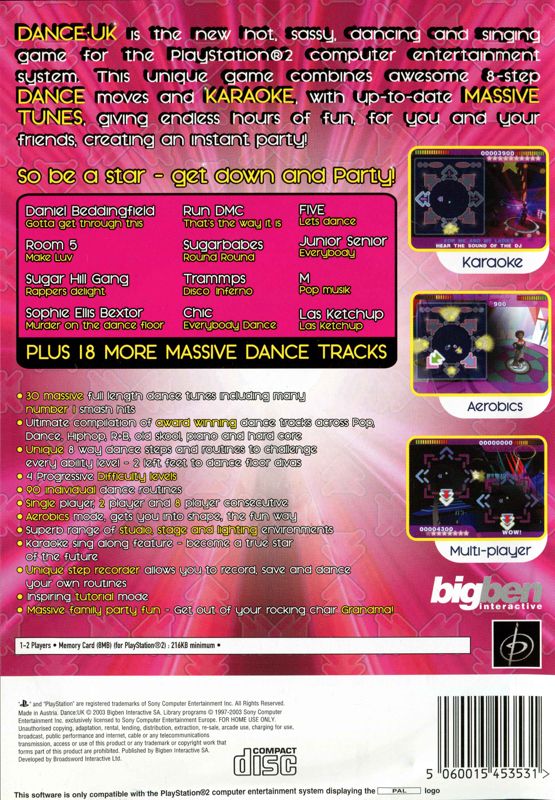 Dance UK - PS2 spill - Retrospillkongen