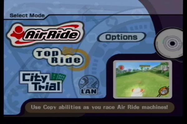 Kirby Air Ride - Gamecube spill