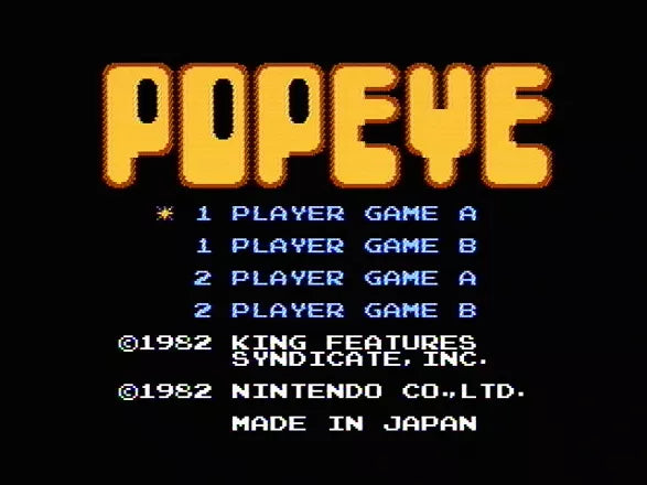 Renovert Popeye - NES spill - Retrospillkongen