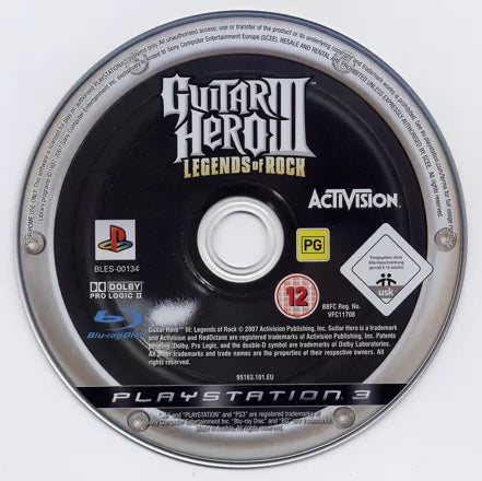 Guitar Hero III: Legends of Rock - PS3 spill