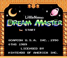 Little Nemo: The Dream Master - NES spill