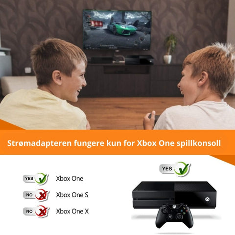 Strømadapter for Microsoft Xbox One - Retrospillkongen