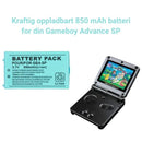 3.7V, 850mAh Li-ion Batteri pakke for Nintendo GBA SP - Retrospillkongen
