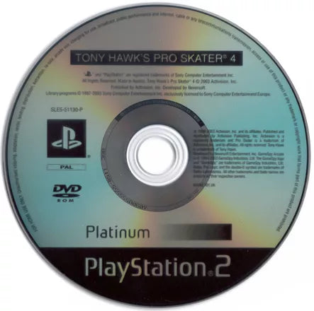 Tony Hawk's Pro Skater 4 - PS2 Spill