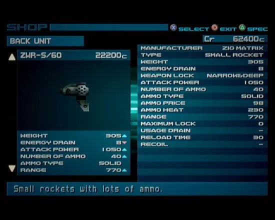 Armored Core 2: Another Age - PS2 Spill
