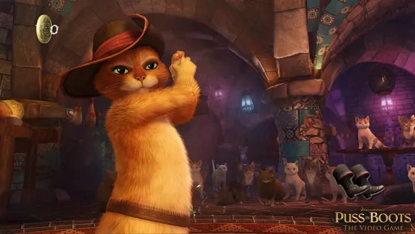 DreamWorks Puss In Boots - Xbox 360 spill - Retrospillkongen