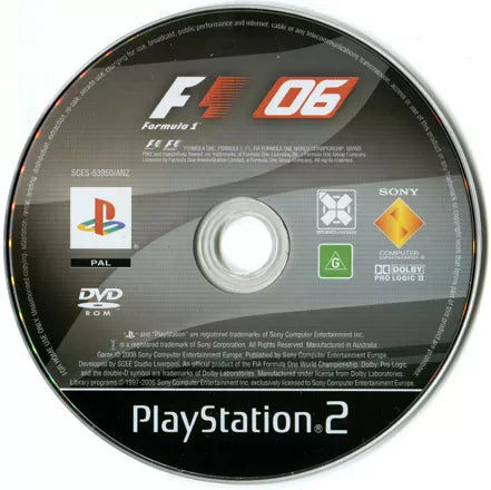 Formula One 06 - PS2 spill