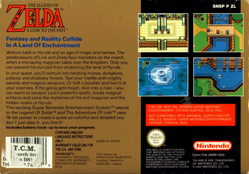 The Legend of Zelda: A Link to the Past - SNES spill