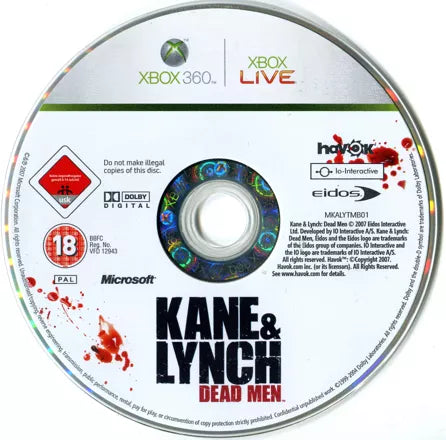 Kane & Lynch: Dead Men - Xbox 360 spill - Retrospillkongen