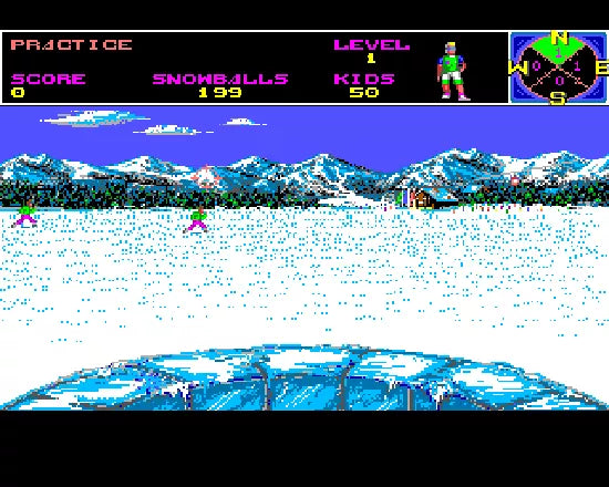Ski or Die - NES spill (I eske)