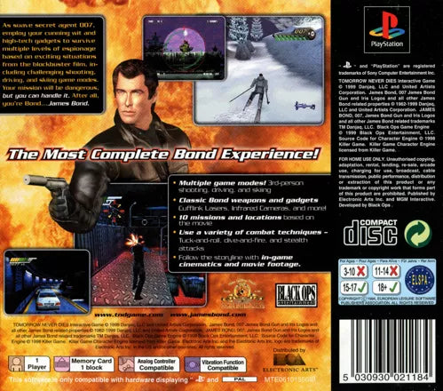 007: Tomorrow Never Dies - PS1 spill