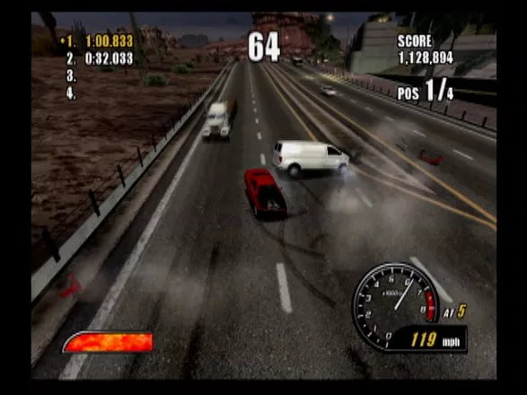 Burnout 2: Point of Impact - PS2 spill