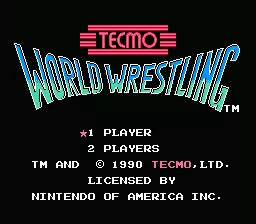 Tecmo World Wrestling - NES spill