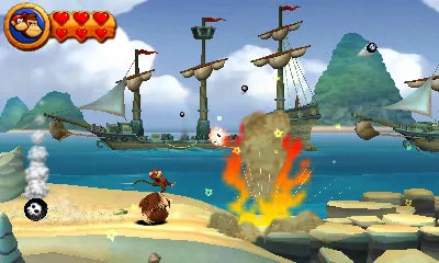 Donkey Kong Country Returns 3D - Nintendo 3DS spill - Retrospillkongen