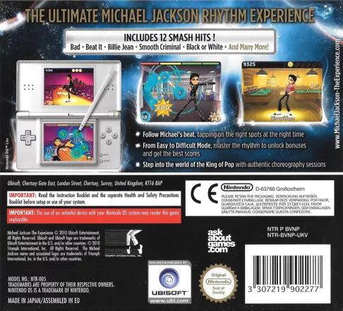 Michael Jackson: The Experience - Nintendo DS spill