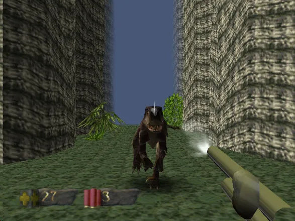 Turok Dinosaur Hunter - N64 spill (i eske) - Retrospillkongen