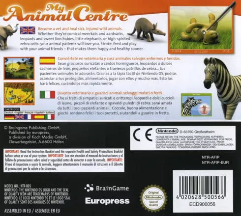 My Animal Center In Africa - Nintendo DS spill - Retrospillkongen