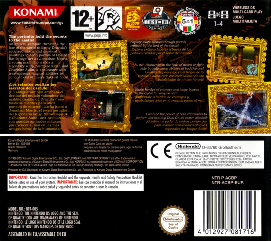 Castlevania: Portrait of Ruin - Nintendo DS spill - Retrospillkongen